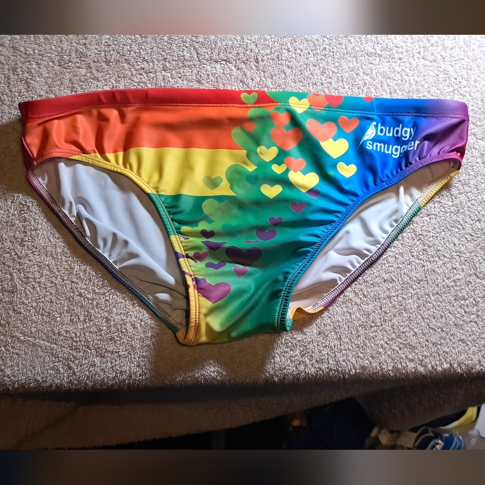 Budgy Smuggler Gay Pride Swim Brief Size 32